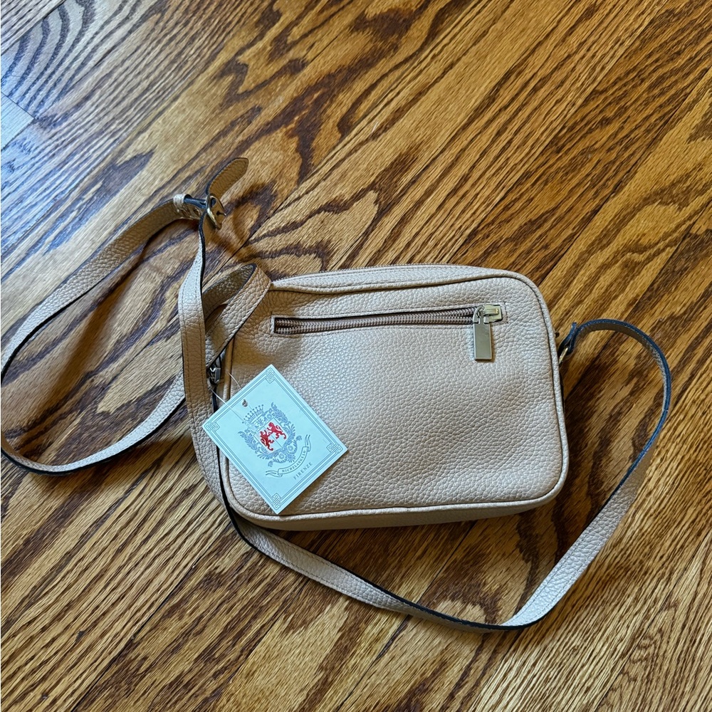 Michelangelo Italian Leather Crossbody Bag